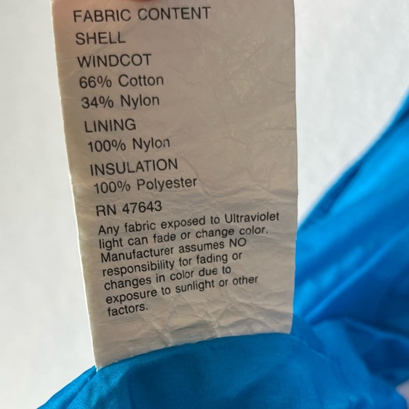 Vintage 80’s Skimer Paris 2pc matched set ski suit bright blue flawless made USA - Picture 7 of 16